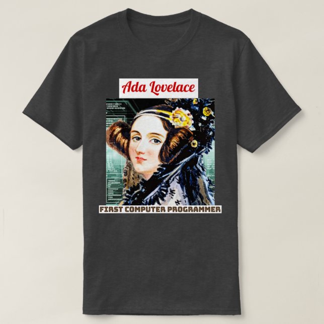 Ada Lovelace 1 T Shirt (Design framsida)