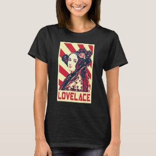 Ada Lovelace British Flagga Propaganda T Shirt