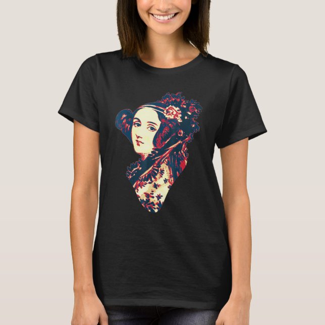 Ada Lovelace British Flagga Propaganda T Shirt (Framsida)