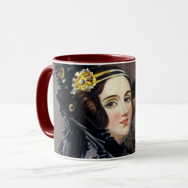 Ada Lovelace Datorprogrammerare Kaffemugg (Framsida vänster)