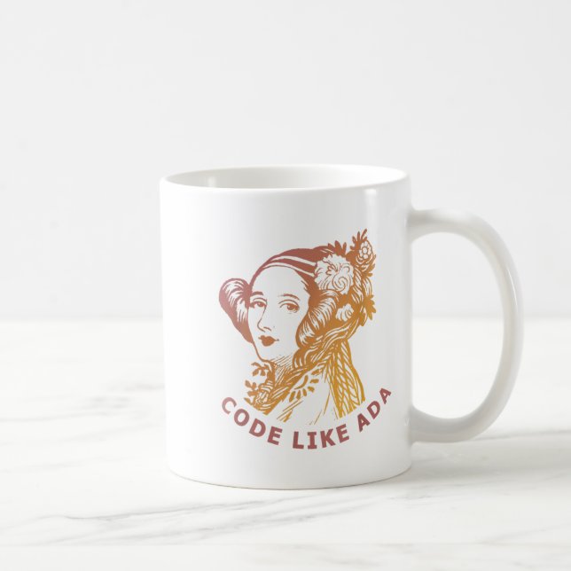Ada Lovelace Dawn Gradient Code Like Ada  Kaffemugg (Höger)