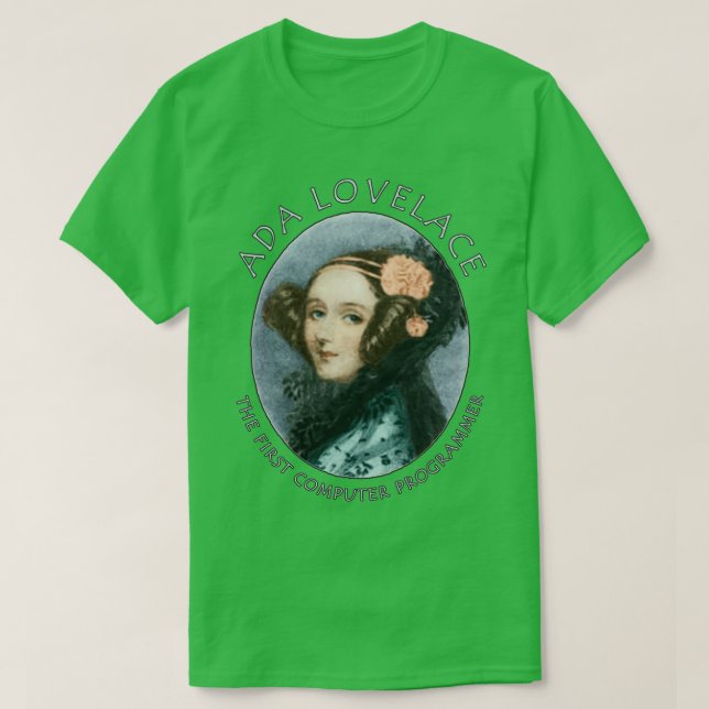 Ada Lovelace den första datorprogrammeraren  T Shirt (Design framsida)