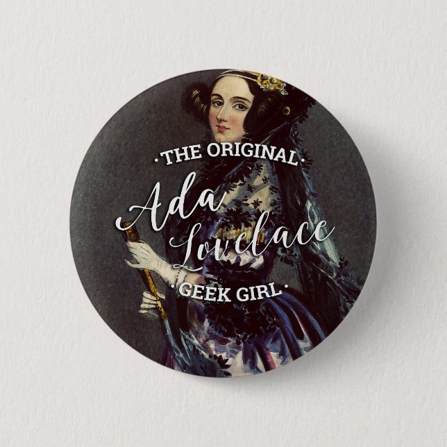 Ada Lovelace - den original- Geekflickan Knapp (Framsida)