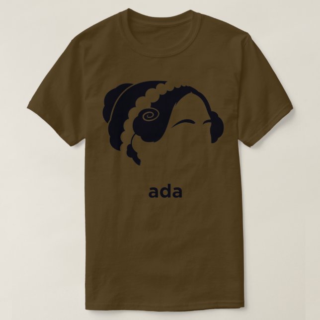 Ada Lovelace Hirsute History  T Shirt (Design framsida)