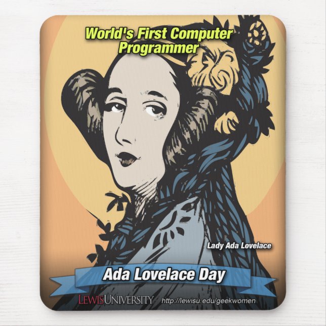 Ada Lovelace Mousepad Musmatta (Framsidan)