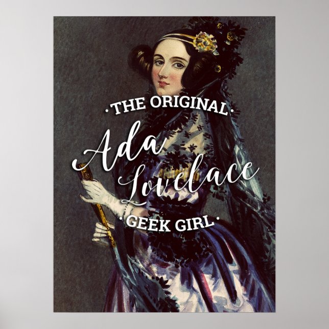 Ada Lovelace - Original Geek Girl Poster (Framsidan)