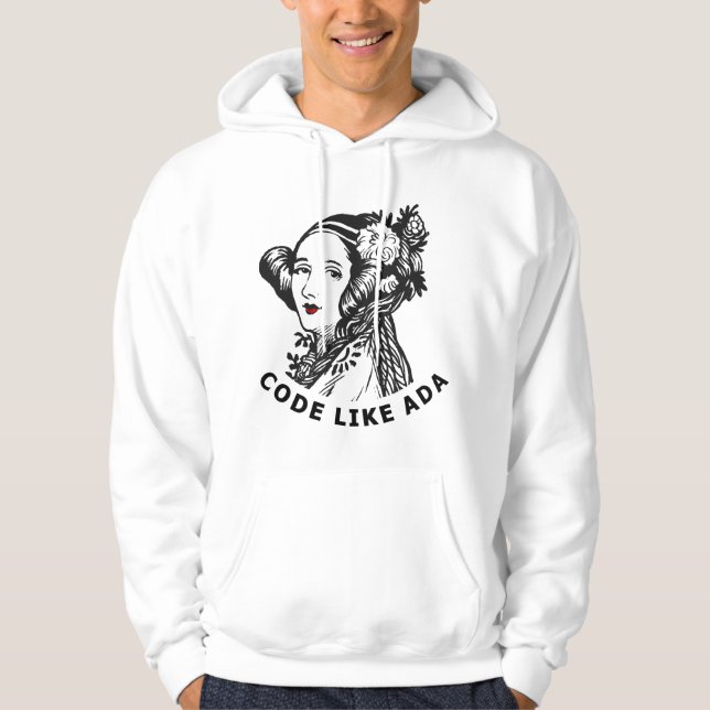 Ada Lovelace - Programmera som Ada Hoodie (Framsida)