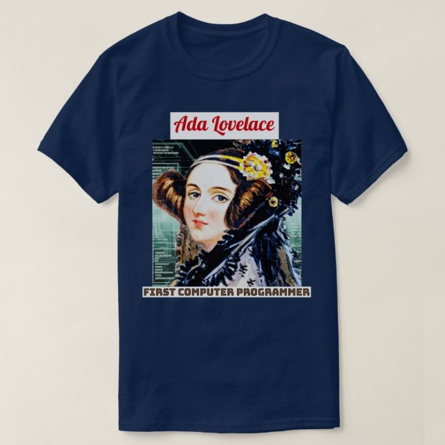 Ada Lovelace T Shirt (Design framsida)