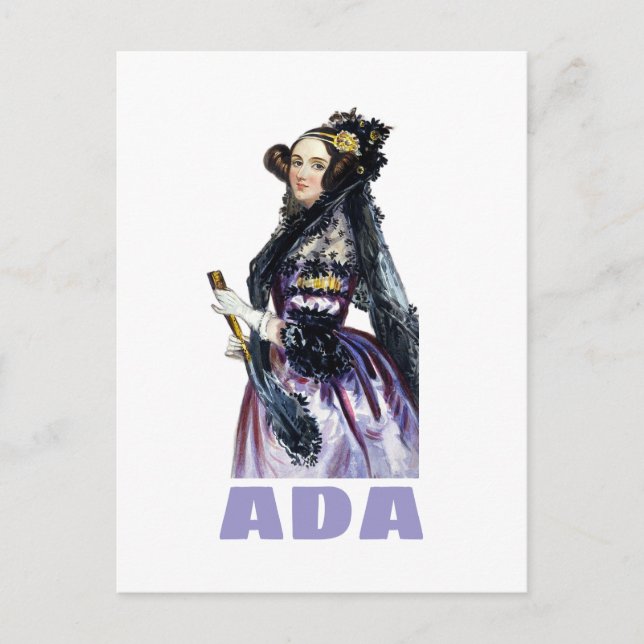 Ada Lovelace Vykort (Framsida)