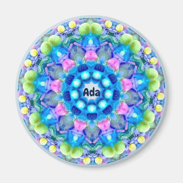 ADA ~ Personalised Easter Pattern Fractal ~ Magnet