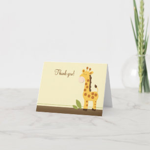 Adabel Giraffe Foled Tackkort