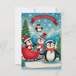 Adabla penguiner inbjudningar