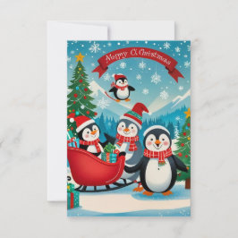 Adabla penguiner inbjudningar