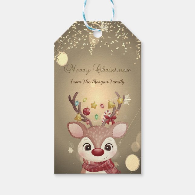 Adabla renar, Grenar Stars Confetti Presentetikett (Framsidan)