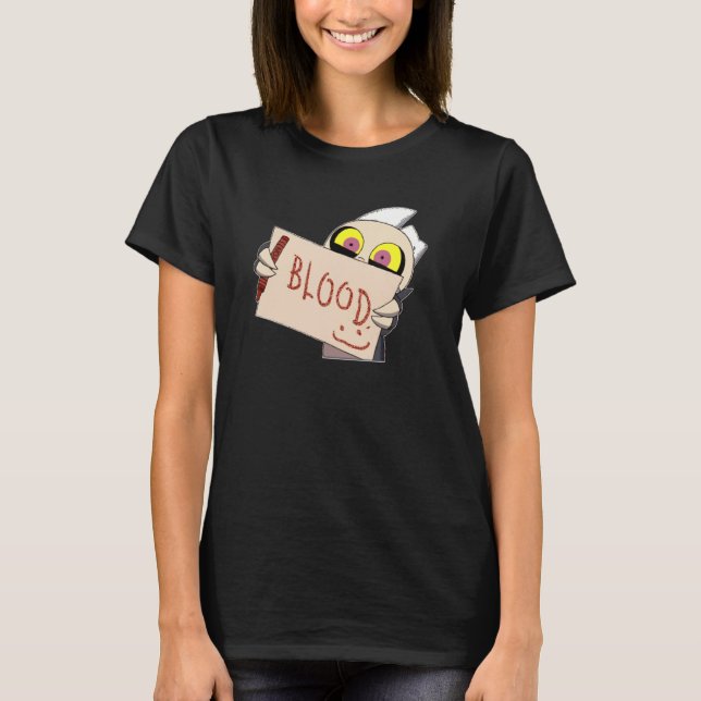 Adabla små demoner med skallmask och horn pos t shirt (Framsida)