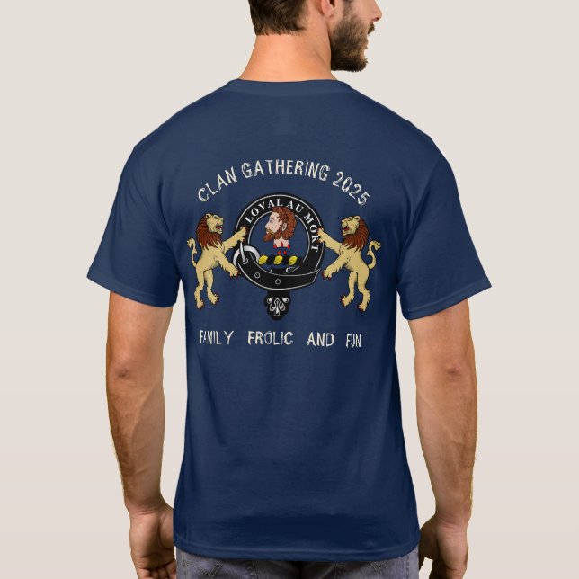 Adair Clan Family Reunion Personalized  T Shirt (Baksida)