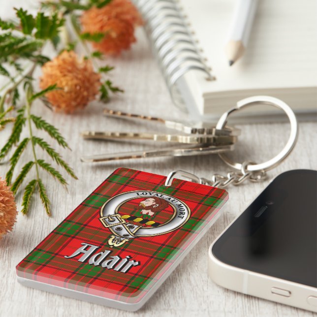 Adair Clansymbol/Tartan rektangel (Högra Framsidan)