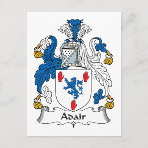 Adair Family Crest Vykort