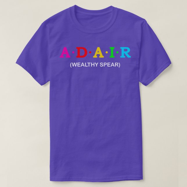 Adair Förmögen spear T Shirt (Design framsida)