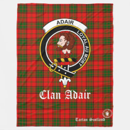 Adair Klan Tartan Scotland Fleece Blanket