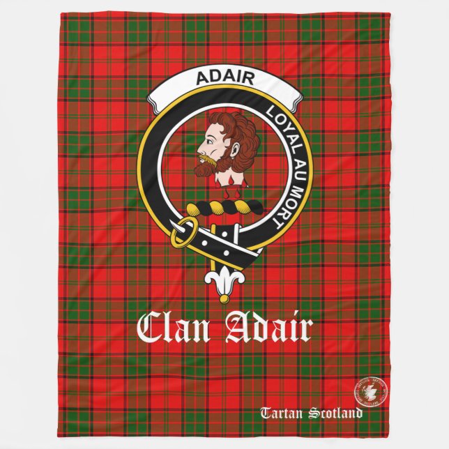 Adair Klan Tartan Scotland Fleece Blanket (Framsidan)