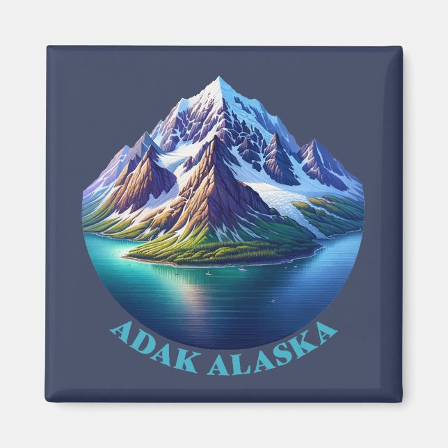 Adak Alaska Magnet (Framsidan)