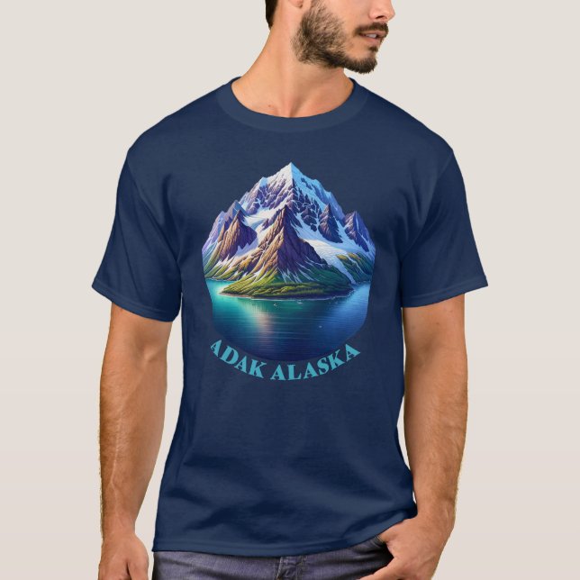 Adak Alaska T Shirt (Framsida)