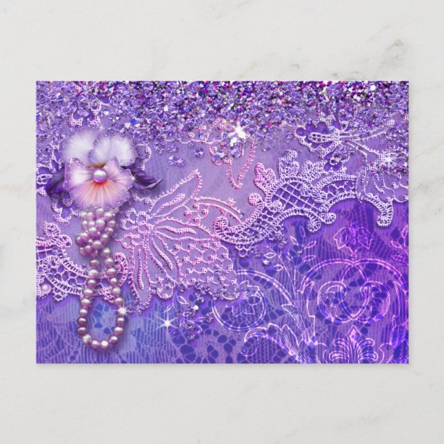 ADALIAS BLING inom Lila och Rosa Vykort (Framsida)