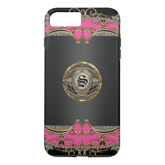 Adalicia Söt Knight Plus Monogram Case-Mate iPhone Skal (Baksida)