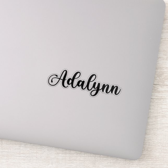 Adalynn Namn - Handskriven calligrafi Klistermärken (Detalj)
