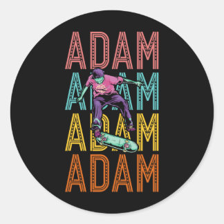 Adam anpassad skateboard Hob Runt Klistermärke