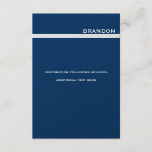 Adam Berman small Anpassningsbar Silver Metallic Inbjudningar