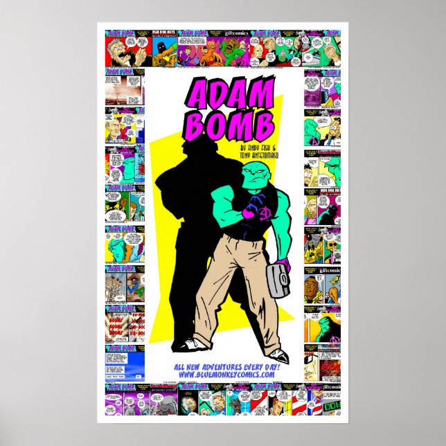 Adam Bomb! Poster (Framsidan)