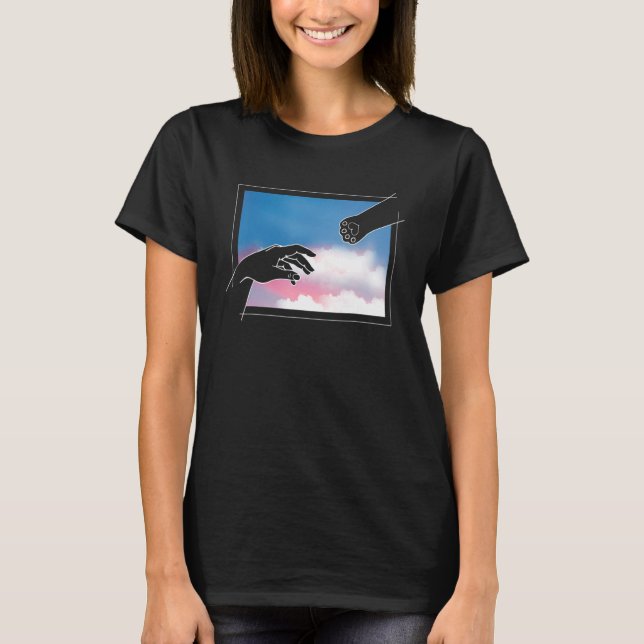 Adam Creation Cat Mom Cat Lover Christian T Shirt (Framsida)