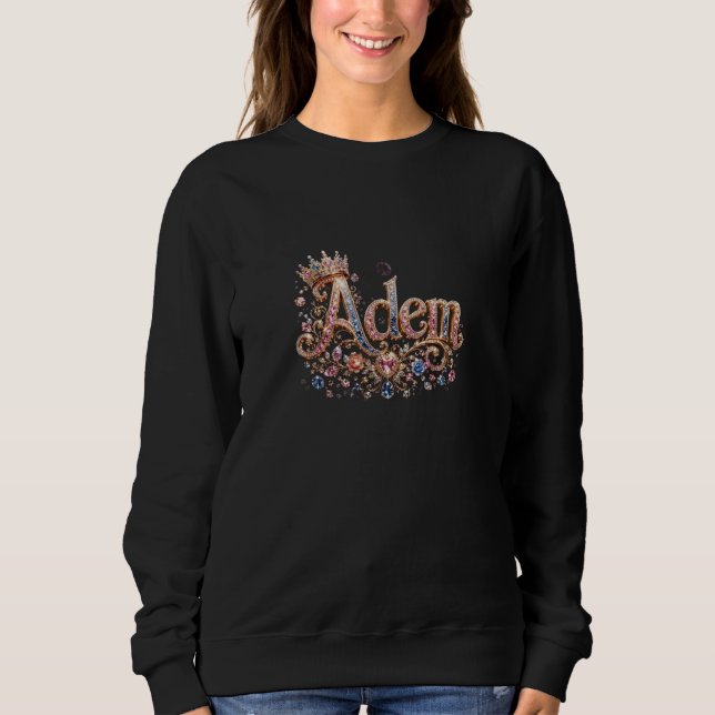 Adam Crown Svart T-Shirt (Framsida)