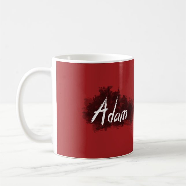 Adam - ditt namn på muggen - bäst kuandika för kaffemugg (Vänster)