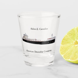 Adam E. Cornelius shot glass