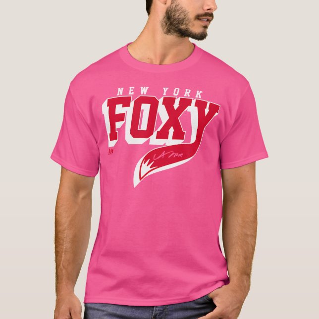 Adam Fox Foxy New York Hockey T Shirt (Framsida)