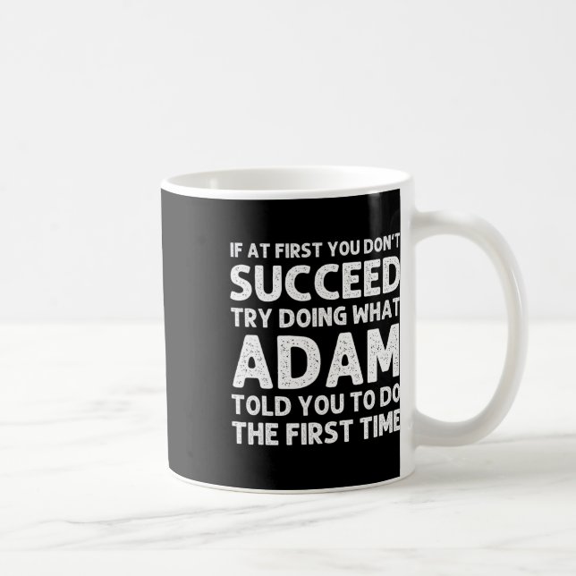 Adam Gift Namn Personlig Birthday Funny Christm Kaffemugg (Höger)