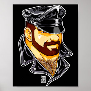 Adam gillar läderhatt poster