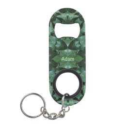 ADAM ~ Green Ivy Leaf Design ~ Original ~  Mini Flasköppnare