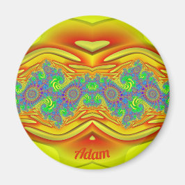 ADAM ~ Gul, Orange och Blå ~ Häpnadsväckande Desig Magnet