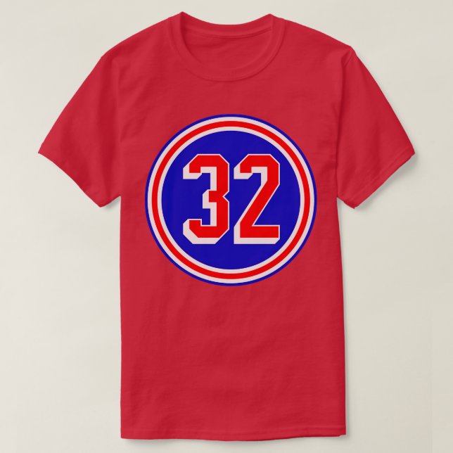 Adam Huska Number 32 Jersey New York Skogsväktares T Shirt (Design framsida)
