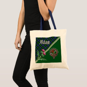 Adam Klan Badge & Tartan Tote Bag Tygkasse