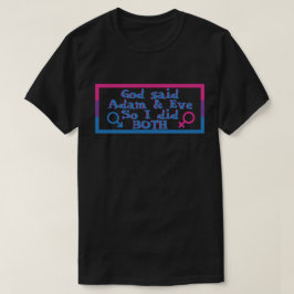 Adam & Kväll Bisexual Pride T Shirt