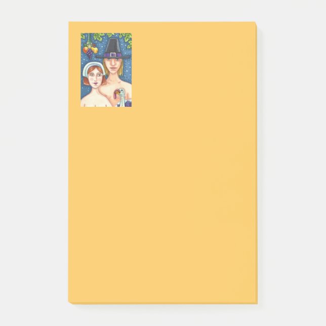 ADAM & KVÄLL PILGRIMS, BIBLICAL STOLLIG THANKSGIVI POST-IT BLOCK (Framsida)