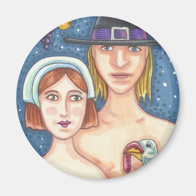 ADAM & KVÄLL PILGRIMS, THANKSGIVING EDEN MAGNET Rn (Framsidan)