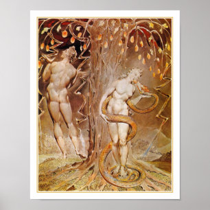 Adam, Kväll - Vintage Artwok - William Blake Poster