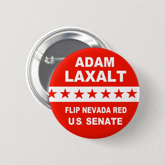 Adam Laxalt 2022 U.S. Senate Nevada Knapp (Framsida & baksida)