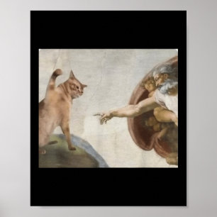 Adam Meme Michelangelo J. Poster